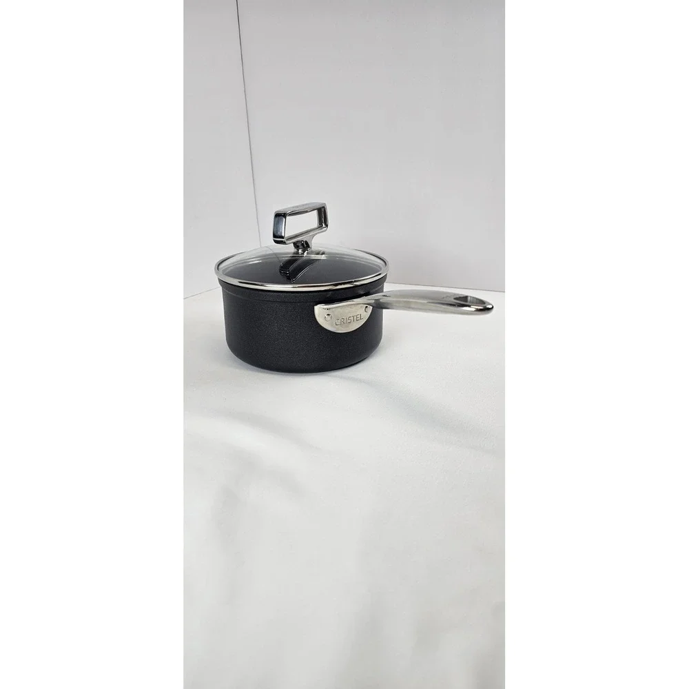 Cristel France 16cm Saucepan w/ Lid Nonstick Induction 1.6 Qt Cookware